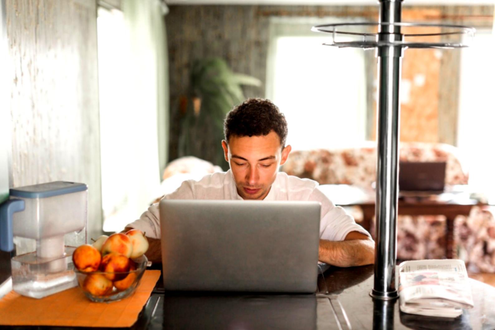 Professional reviewing business financial documents